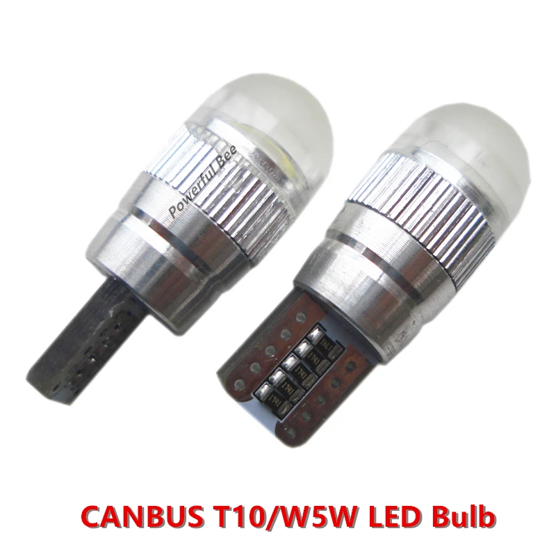 

2 x CANBUS T10/W5W 3W led car clearance lights bulb cold white red blue yellow pink ice blue error free for BMW X1 X3 X5