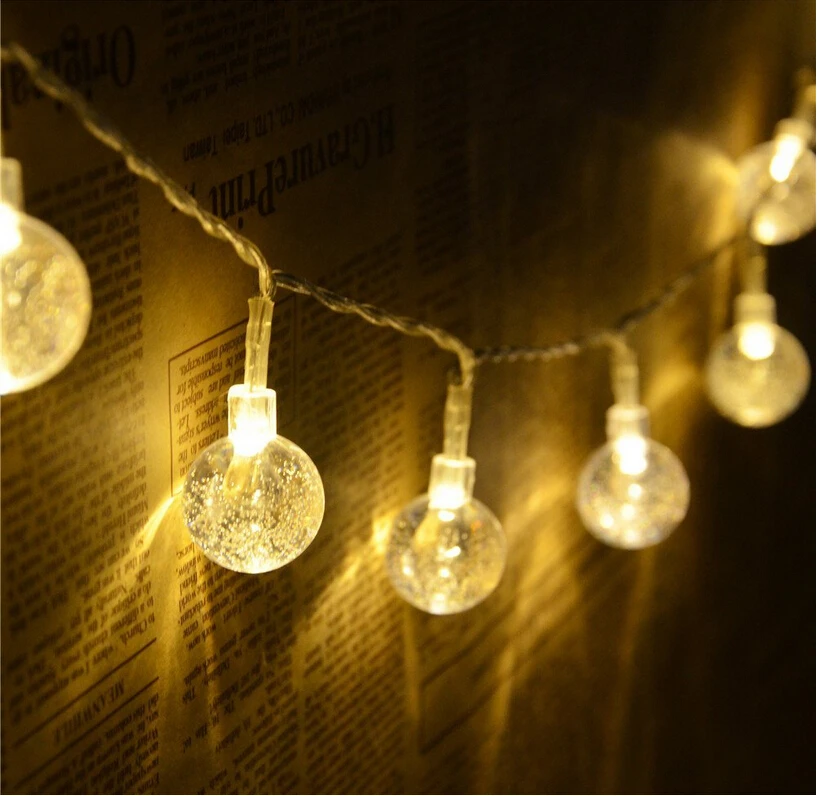 Novelty Battery Operated 20 Led Crystal Ball String Light Ambiance Lighting For Outdoor Patio Pathway Party Novelty Battery Operated 20 Led Crystal Ball String Light Ambiance Lighting For Outdoor Patio Pathway Party