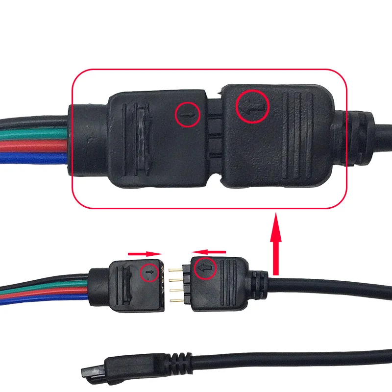 SMD 2835 комплект музыкального контроллера DC 12V RGB светодиодная лента|Светодиодные