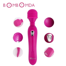 Realistic Vaginal AV Magic Wand Vibrator for Women Silicone Pussy Dildo Sex Toys clitoral vibrator USB Rechargeable Sex Toys