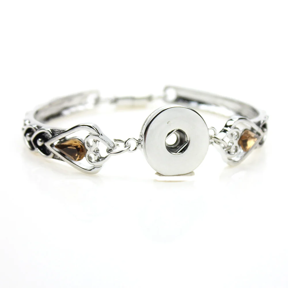 snaps jewelry Bangles 18mm/20mm metal Charms Bracelet Vintage jayna