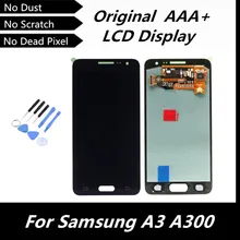 100% Tested Original LCD for Samsung Galaxy A3 A300 A3000 LCD Display Touch Screen Digitizer Dark Blue Color Replacement Parts
