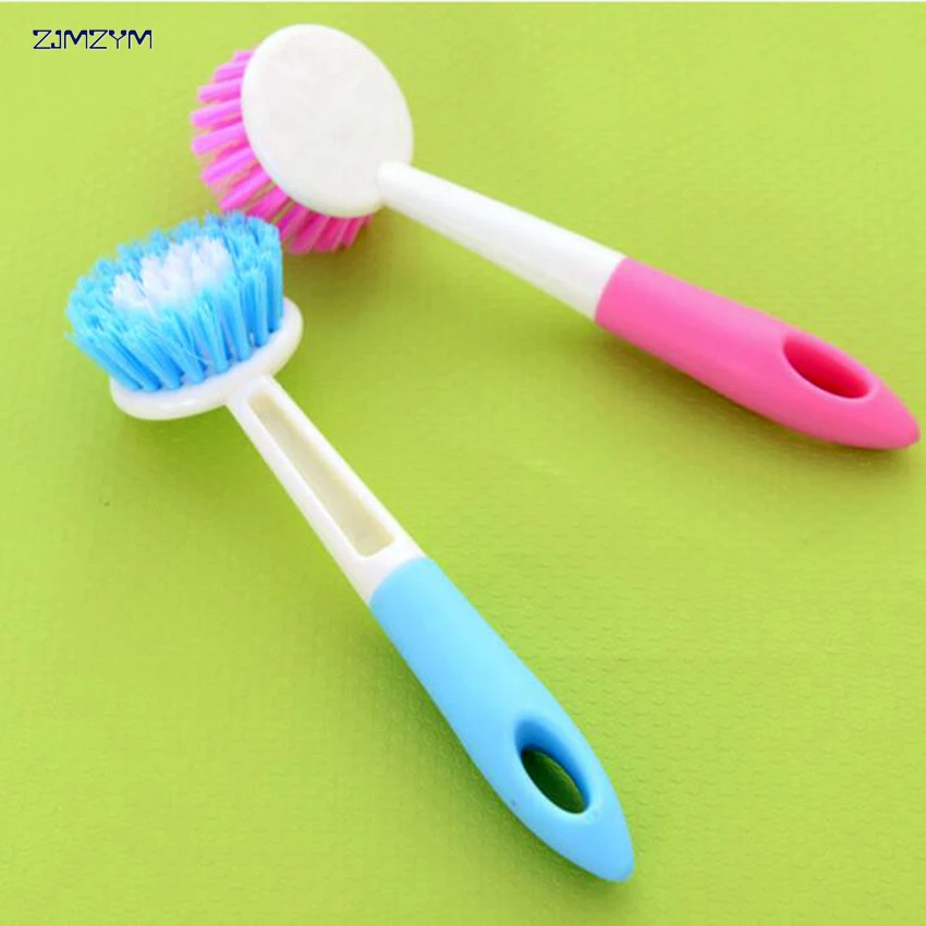 high quality long handled brush pot can hang washing dishes brush