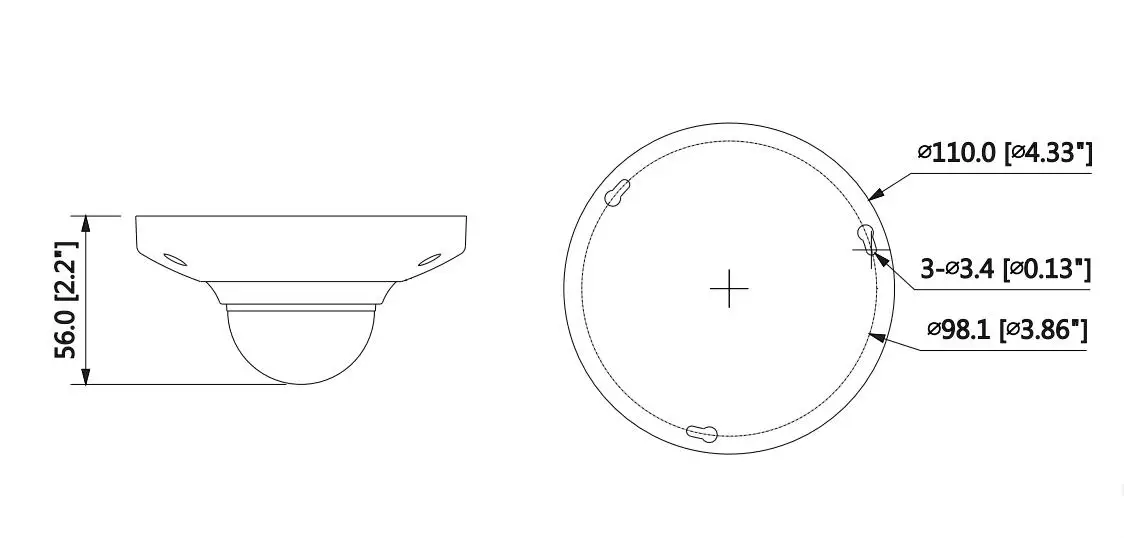 Dahua IP камера 5MP IPC-EB5531-M12 1,4 мм фиксированные линзы Panaromic сеть рыбий глаз камера Поддержка POE камера безопасности