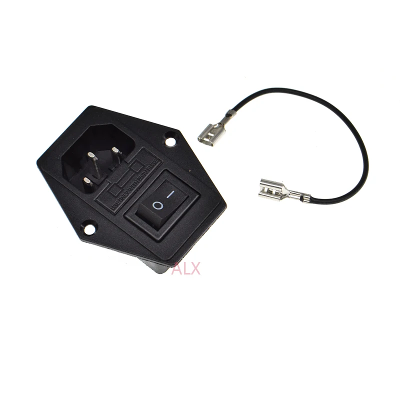 

10A AC250V 3 in 1 Fuse Power Supply Socket Plug Adapter Fuse With Power Switch For Makerbot For Ultimaker 3D Printer Parts Fuse