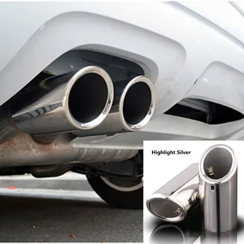 

Exhaust Muffler Tip End Pipe Stainless Steel For 2012 2013 2014 Volkswagen VW jetta MK6 1.4t 2.0tdi golf 6 golf 7