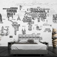 Papel tapiz clásico beibehang Vintage mapa del mundo dibujado a mano FONDO de tv nórdica Fondo pintado papel de pared papel tapiz 3d