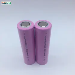 Suqy 10 шт./лот 100% Новый оригинальный Barreries 18650 2400 мАч 3,7 в перезаряжаемые li-ion-18650-Battery защищены аккумулятор оптовая продажа