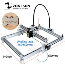 ZONESUN 5,5 Вт как 4 35 см* 50 см Большой поделки лазерная гравировка машины DIY маркировки машина Diy лазерная гравировка машина продвинутые игрушки