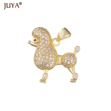Zircão de cobre Encantos Para Fazer Jóias de Ouro Prata Rosa de Ouro Animal Charme Pendant Fit Fazer Colar Pulseira Jóias(China)