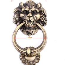 1pcs12cm Большой античный дверной молоток со львом дверной молоток с львиной дверные ручки Львы домашний Декор деревянный дверной молоток