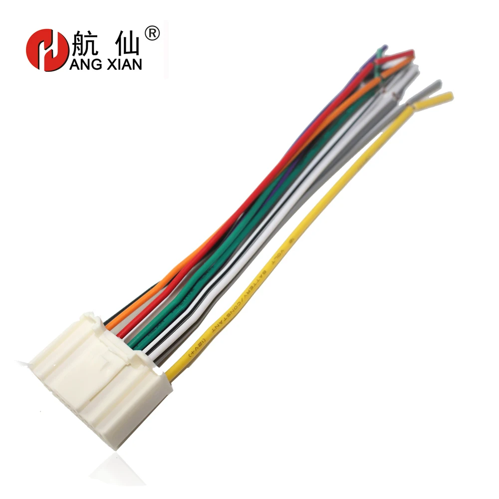 

Car DVD player Male ISO car Radio Plug Power Adapter For Nissan Tiida Nissan universal ISO harness power cable