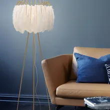 Ins перьевая напольная лампа, светильник для зала, современный минималистичный напольный светильник для гостиной, креативная лампа для девочек, художественная лампа, светодиодная лампа