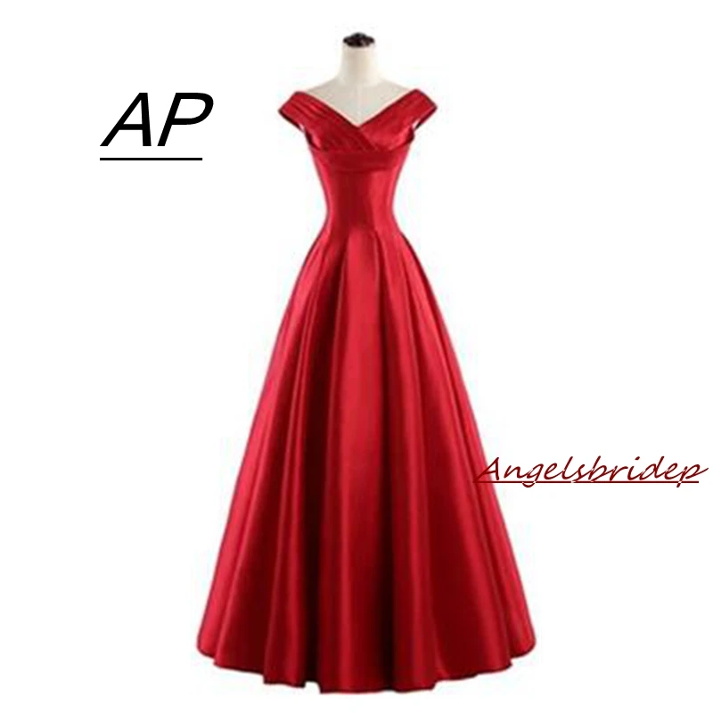 ANGELSBRIDEP новые длинные красные платья для выпускного вечера 2021 Vestidos De Fiesta