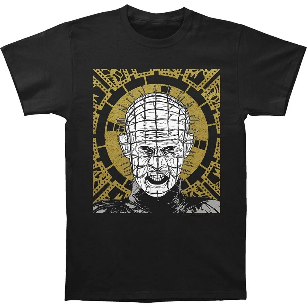 

Funny Design Crew Neck Men Short Sleeve Fashion 2018 Hellraiser Men'S Pinhead Illustration Slim Fit Tees