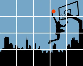 

Jordan basketball net window cake table photo studio background Vinyl cloth High quality Computer print party photo backdrop
