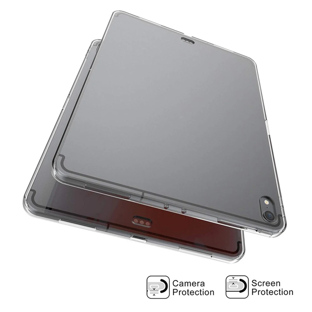 Новое поступление мягкий ТПУ противоударный прозрачный защитный чехол для планшета для iPad Pro 12,9