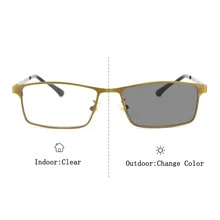 Унисекс, очки для чтения, женские и мужские очки, лупа, интеллектуальный фотохромный синий светильник, блокирующие очки, квадратная оправа из сплава H5