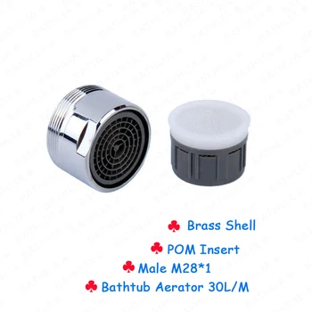 

Brass Water Saving Device Faucet Aerator Water Tap Nozzle For Bathroom Male Thread M28 Bathtub Faucet Aerator