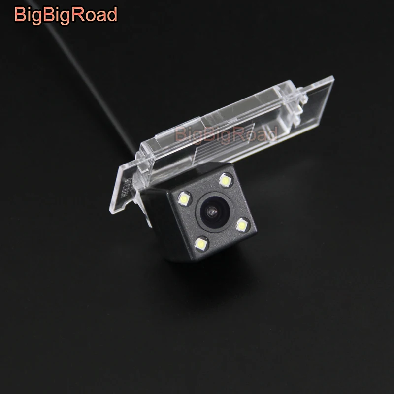 BigBigRoad Car Rear View Reverse Backup CCD Camera with Filter For Renault Kadjar Clio Estate IV 2016 2017 For Benz Smart Fortwo