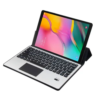 

For Samsung Galaxy Tab S5e 10.5 T720 T725 Removable Aluminum Bluetooth Touchpad Russian Keyboard + Slim PU Leather Case Cover
