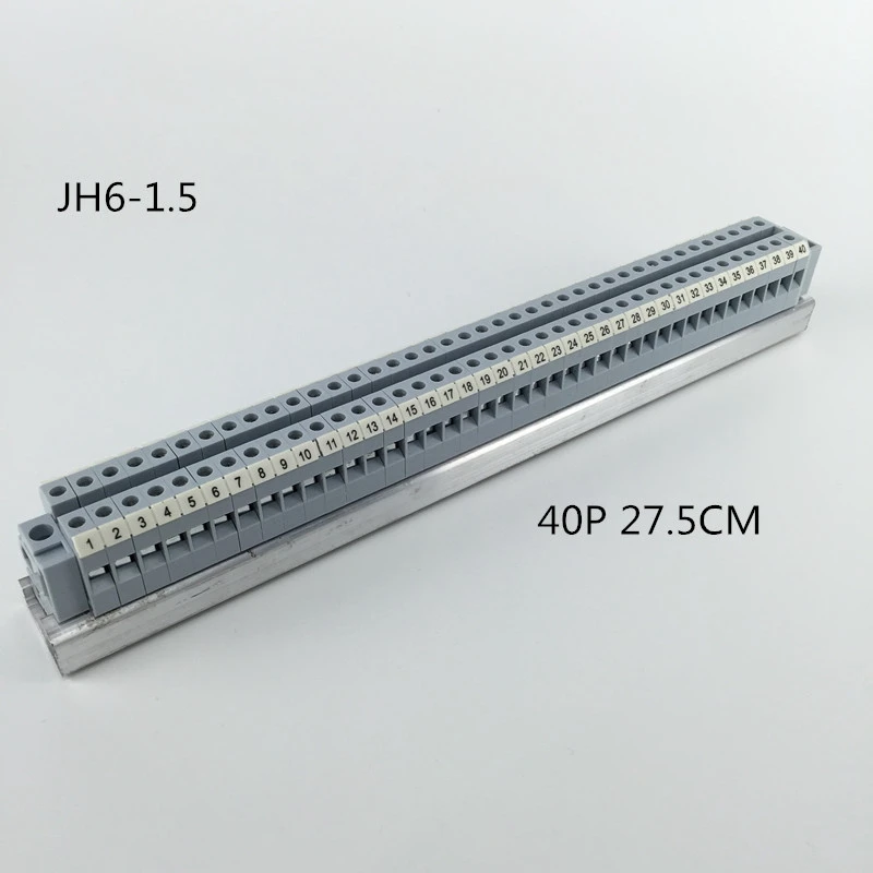 JH6-1.5 комбинированная Клеммная колодка комбинированный соединитель кусок направляющей тип напряжения Соединительный ряд