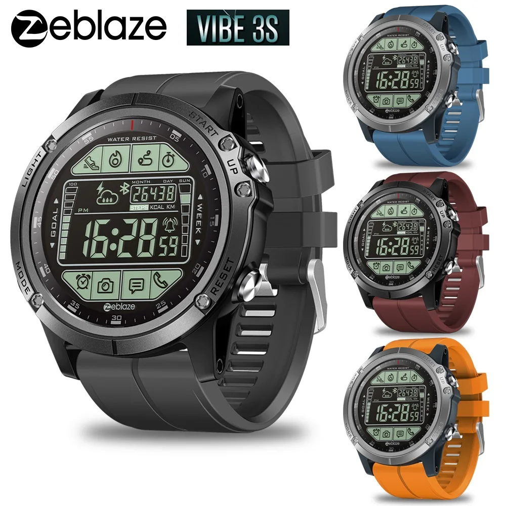 

Zeblaze VIBE 3S Touch Screen Smart Watch Men Real-time Weather Optical Heart Rate Monitor Sport Smartwatch Dropshipping 2019