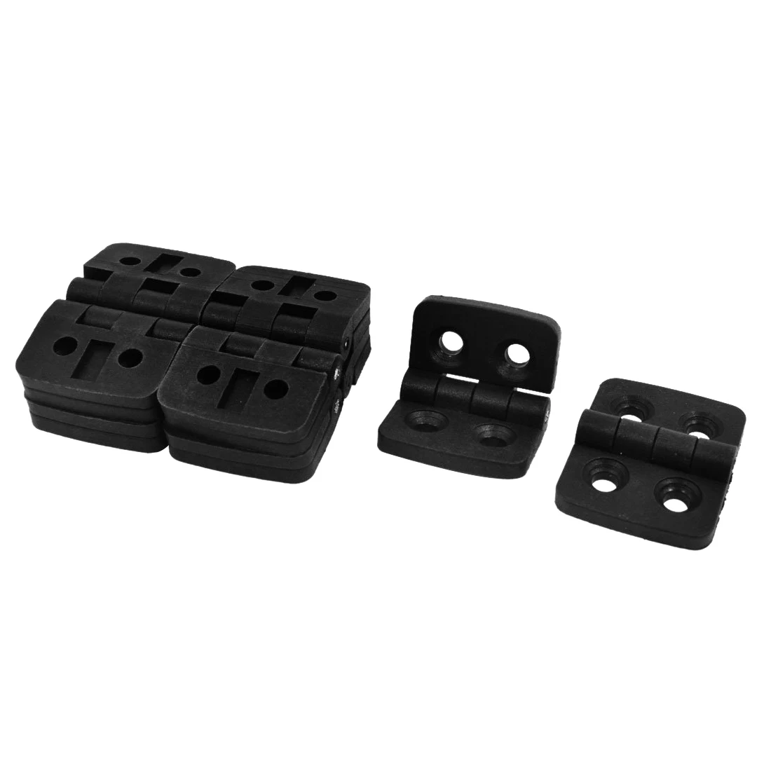 

EWS-10pcs reinforced black plastic door hinges 40mm x 30mm