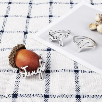 AOMU 1PC KPOP BTS Jung Kook Ring Stainless Steel Bangtan Boys Rings Jimin V Rap Monster ARMY BTS Accesssories Gift