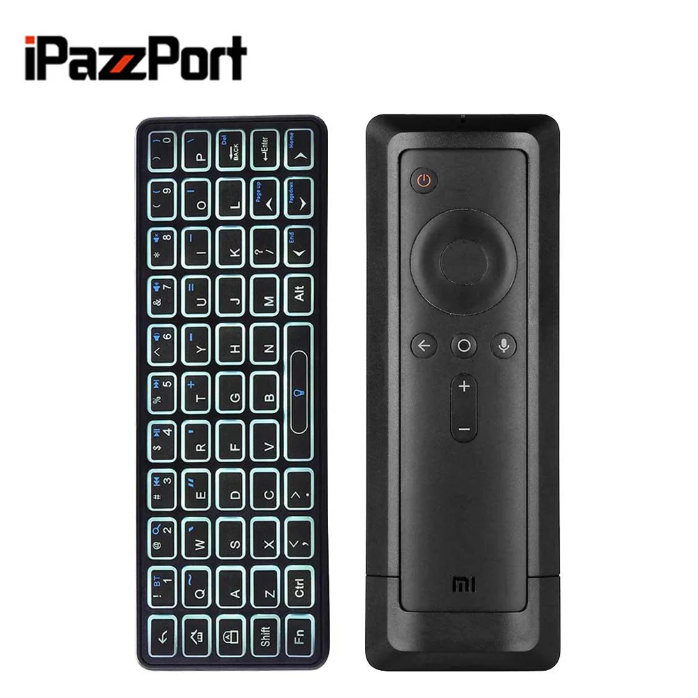 IPazzport KP-810-73B Bluetooth Подсветка mi ni Беспроводная клавиатура для Xiaomi mi Box 4K поддерживает Windows/Mac OS/Linux/tv box