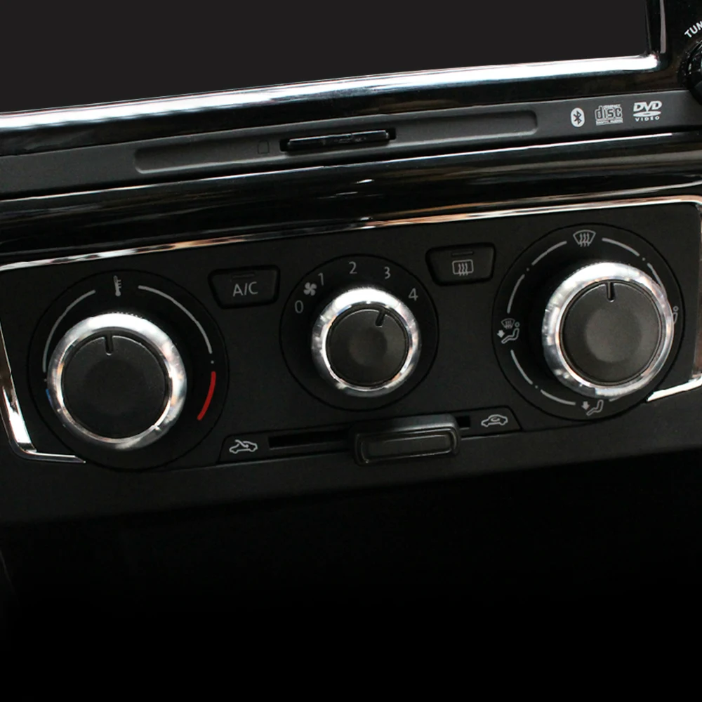 3x регулятор температуры воздуха, Ручка переменного тока для Volkswagen VW Jetta MK6 Bora Golf 5 Tiguan Touran B6 B7 для Skoda Octavia