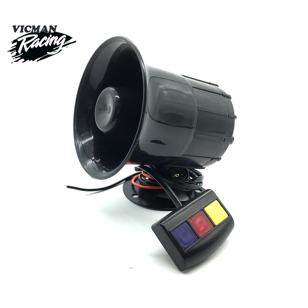  Motorcycle 3 sounds horn 12V DC Auto 3 tone Car horn Motorcycle 3 voice Horn Siren Loud Speaker 130
