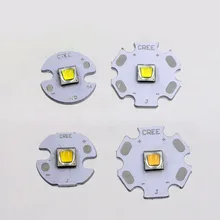 Cree XM-L2 U3 XP-L HI V3 лампа холодный белый 6500 K/нейтральный белый 5000 K/теплый белый 3000K светодиодный излучатель с 16 мм/20 мм медной печатной платой