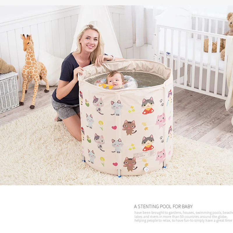 

Baby inflatable adjustable bracket type swimming pool home insulation thickening extra large tub barrel double PVC material