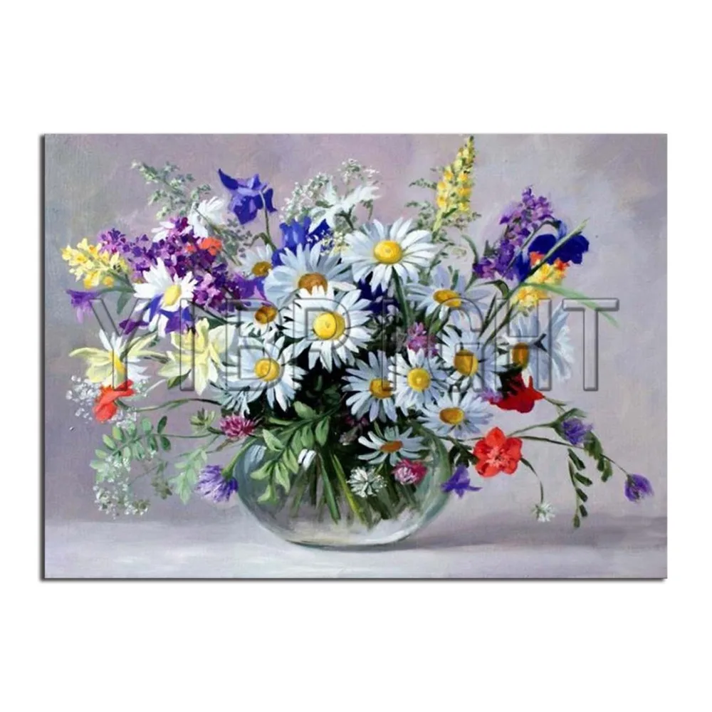 Full Round Diamond Painting Glass Vase 5d Diy Diamond Embroidery