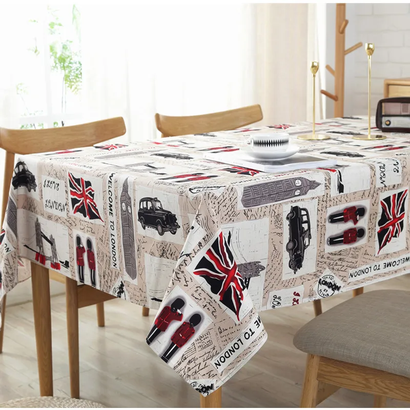 

British Soldier Tablecloth Home Hotel Restaurant Decor Europe Thicken 100% Cotton Tablecloths Modern High Quality Table Cover