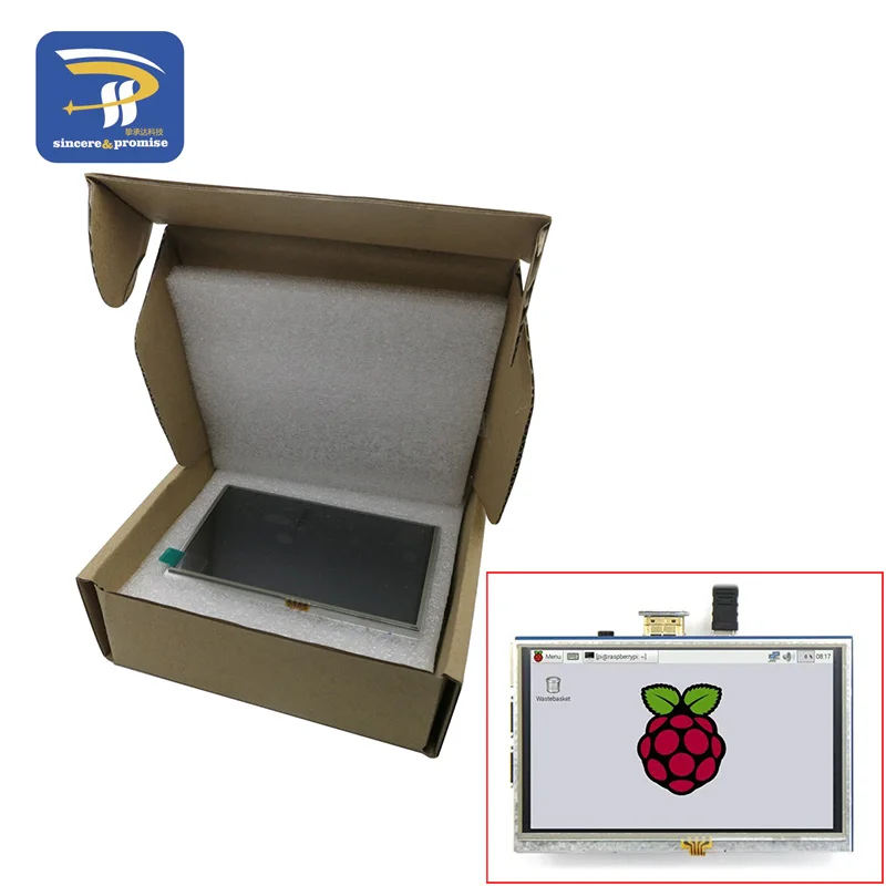 ЖК модуль 5 0 дюйма Pi TFT дюймовый резистивный сенсорный экран HDMI интерфейс для