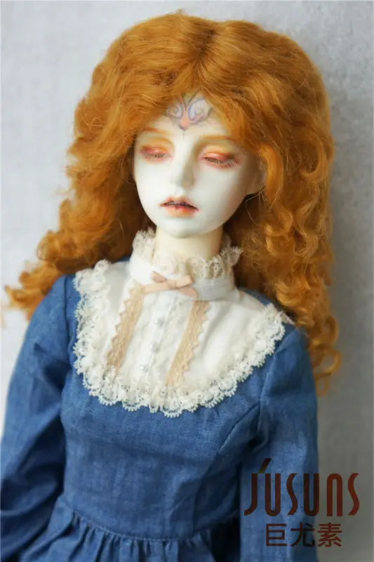 JD139 1/3 SD мохер BJD парик длинные MID прощание вьющиеся кукла парик 8-9 дюймов кукла аксессуары