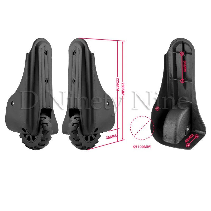 

2pcs /set To the fixed wheel Connected wheels for replacement luggage wheels Wear silent Draw bar box DIY E-005A