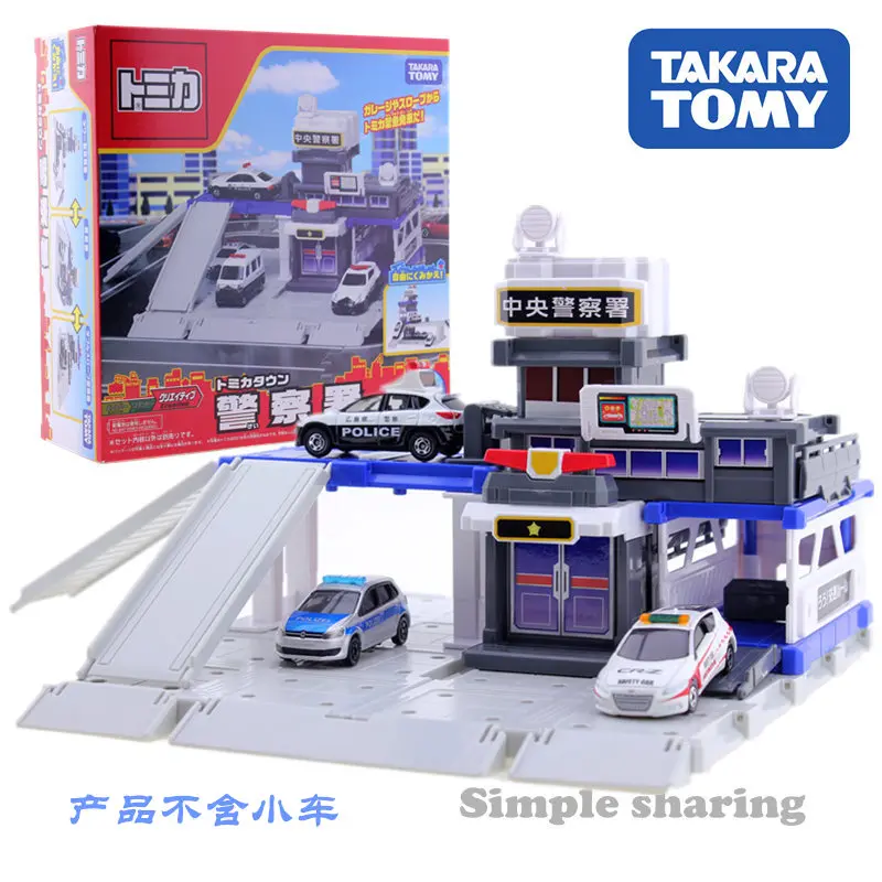 Takara Tomy Tomica Town, центральный Полицейский отдел, строительный блок, литые под давлением миниатюрные детские игрушки, модель, набор, горячая Распродажа, детские куклы