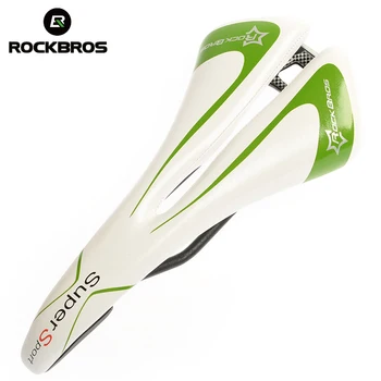 

RockBros CR-MO Rail Hollow Bicycle Saddle Synthetic Leather Road MTB Bike Bicycle Cycling Saddle Bike Front Seat Mat 2Color