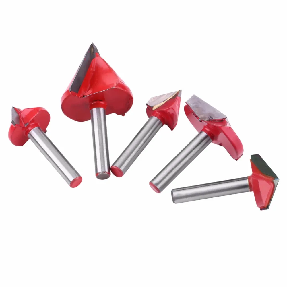 Milling Cutter V bit Router Bit Knife V Groove Cutting Tools Woodworking 22mm/32mm/16mm 60/90