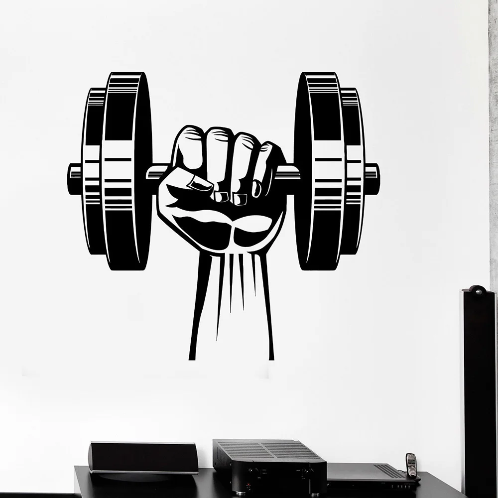 weight Sticker decoration sport weightlifting bodybuilding 10x7 cm 40x29 cm