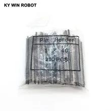 200 шт. 40 Pin 1x40 Однорядный 90-градусов 2 мм штыревой Коннектор с угловым покрытием Медная Полоса изгиб