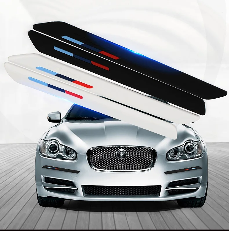 

2pcs car sticker anti-collision strip bumper protector car crash bar anti-rub bar retail bumper crash car styling mouldings