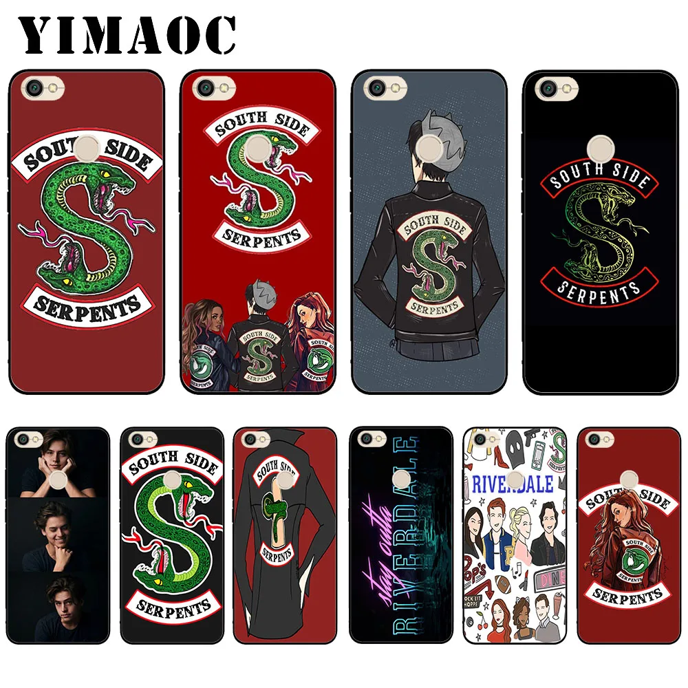 

YIMAOC South Side Serpents Riverdale Black Soft Silicone Case for Xiaomi Redmi Note 6 Pro 7 Pro S2 Go Cover