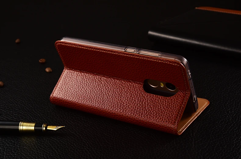 Чехол KEZiHOME из натуральной кожи для Xiaomi REDMI Note 4X чехол зернистой с задней крышкой