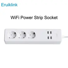 Умный дом электрическая розетка Wifi приложение беспроводной пульт дистанционного управления 3 порта 4 USB розетка работает с Alexa Google Home