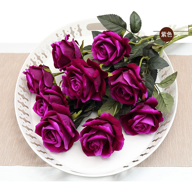Cheapest Decorations Rose Artificial Flowers High Quality Bouquet Wedding/Party/Home Decor Pompom Fake Flower Fleur Artificielle Cheapest Decorations Rose Artificial Flowers High Quality Bouquet Wedding/Party/Home Decor Pompom Fake Flower Fleur Artificielle