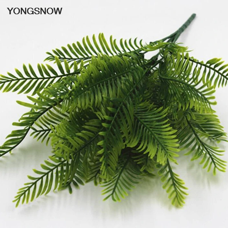 

1Pc Artificial Flower Leaves Plants Pretty Fake Lifelike Plastic Persian Grass Lysimachia Fern floral decoration 7z-cx776